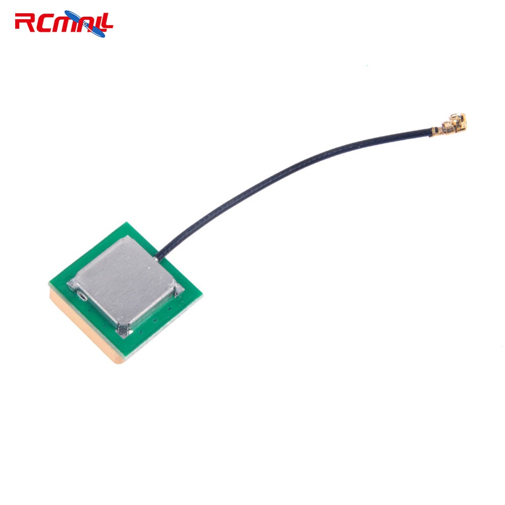 RCmall Passive GPS Antenna IPX uFL Extention Cable Navigation Wire 2dBi Gain 15x15x6mm FZ1546-01