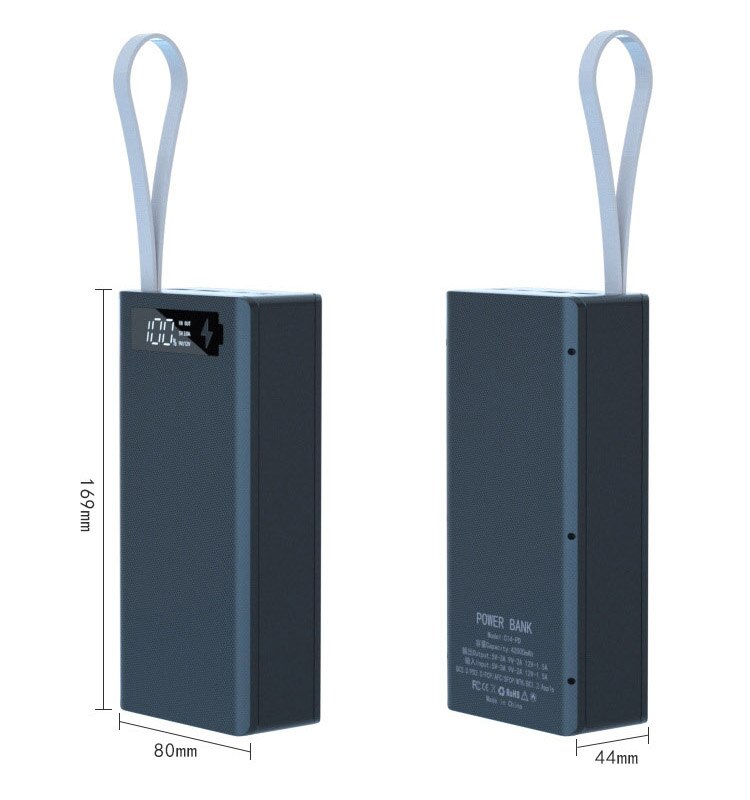 For Type C Micro Lightning 14*18650 Battery Holder Charging Box DIY Power Bank Cover Dual USB Diy Power Bank 18650 Battery Case