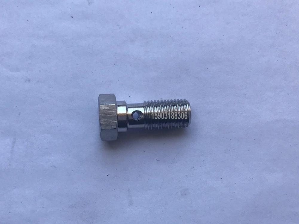 3/8-24 stainless steel 304 banjo single hole bolt Stainless Steel Banjo Bolt Screw
