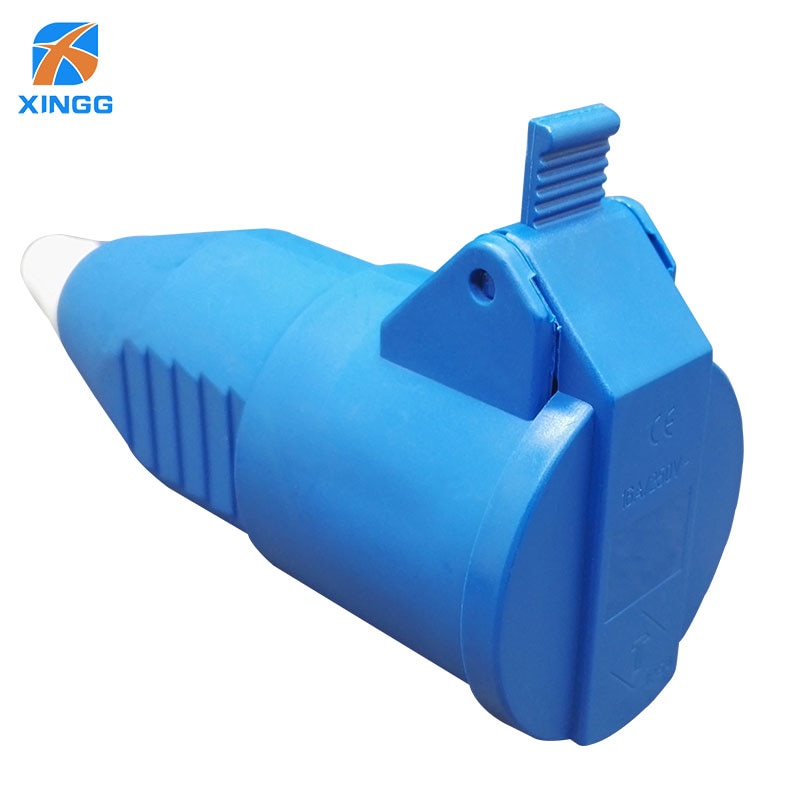 16A 2 Pin Waterproof Outlet Socket Male Female Electrical Connector Power Connecting Industrial Plug Socket