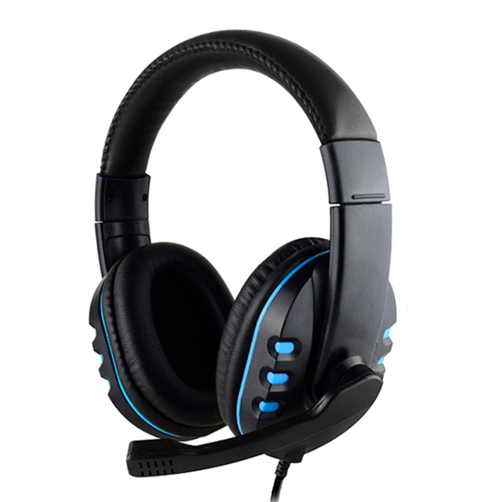 Casque d'écoute filaire stéréo avec micro pour PS4 Sony PlayStation 4 / PC