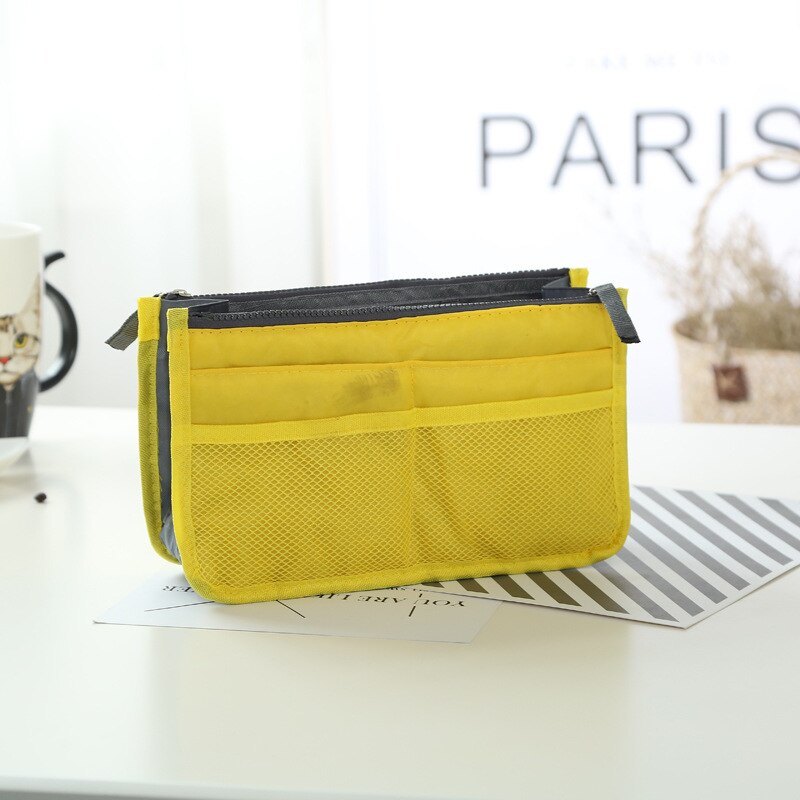 Inserto dell'organizzatore Del Sacchetto Per Le Donne di Nylon Organizzatore di Viaggi-Del Sacchetto Inserto della Borsa del Sacchetto-Dell'organizzatore Della Signora di Trucco Cosmetico del Sacchetto A Buon Mercato Delle Donne tote: 5