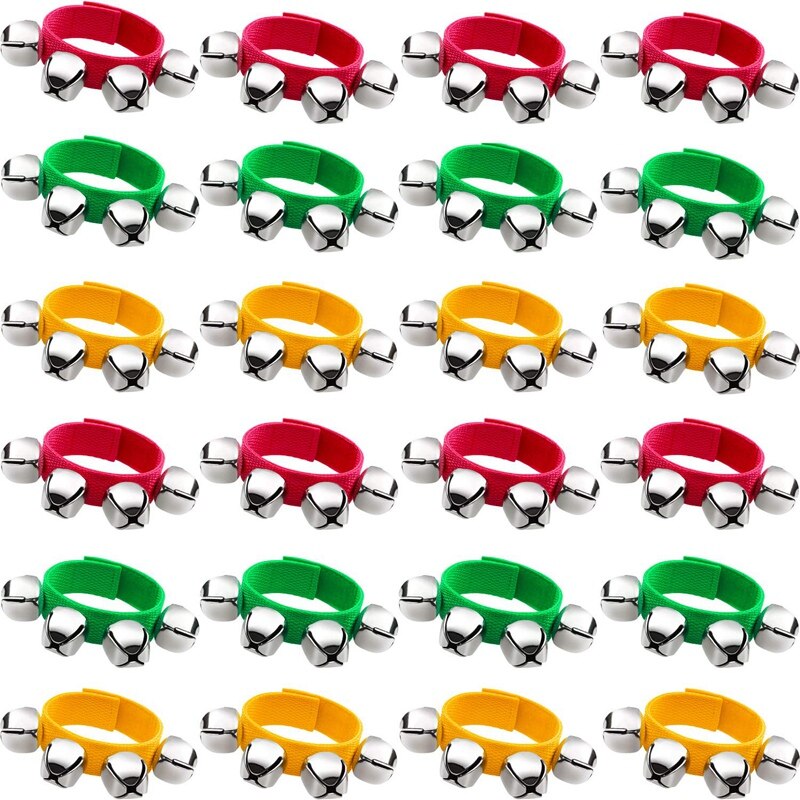 Band Pols Bells Armbanden Jingle Muzikale Enkel Klokken Ritme Instrument Percussie Feestartikelen Voor Kerst School Kinderen (2: Default Title