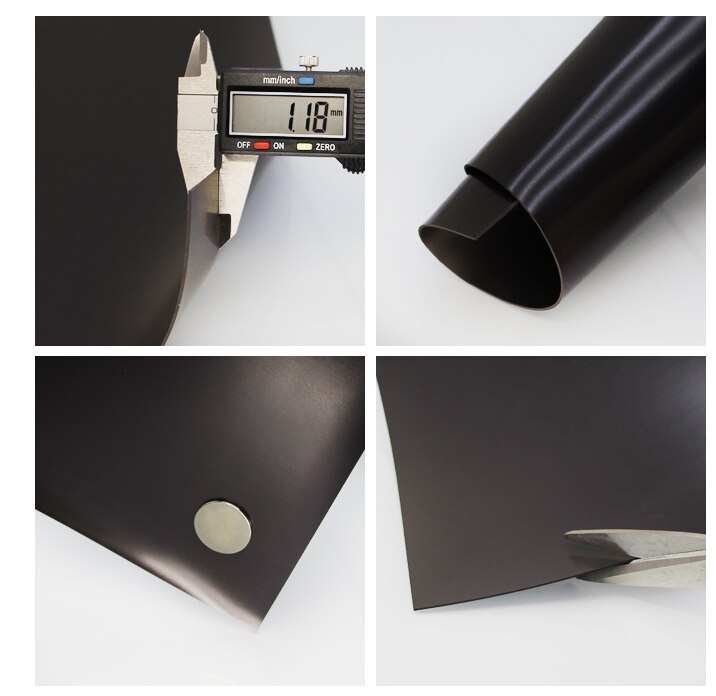 Feuille magnétique 600mm x 1mm aimants 1mm épaisseur aimant doux publicité ou tableau blanc feuille magnétique meilleur prix longue 0.5m
