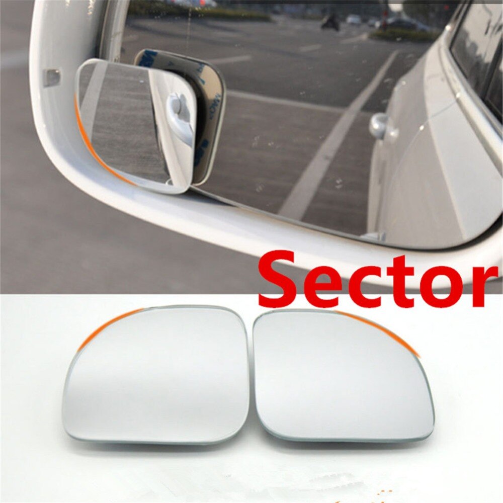 2X Car Styling Blind Spot Mirror Wide Angle Car Rear View Mirror Universal 360 Degree Adjustable Safety Parking Rearview Mirror