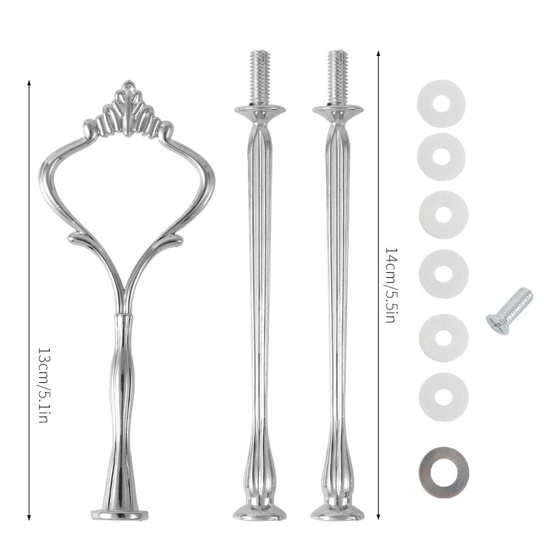 Vierkante Ronde Liefde Hartvormige Cake Drie-Layer Beugel Hars Lade Diy Siliconen Mal Coaster Epoxyhars Mal accessoires Kit: 15