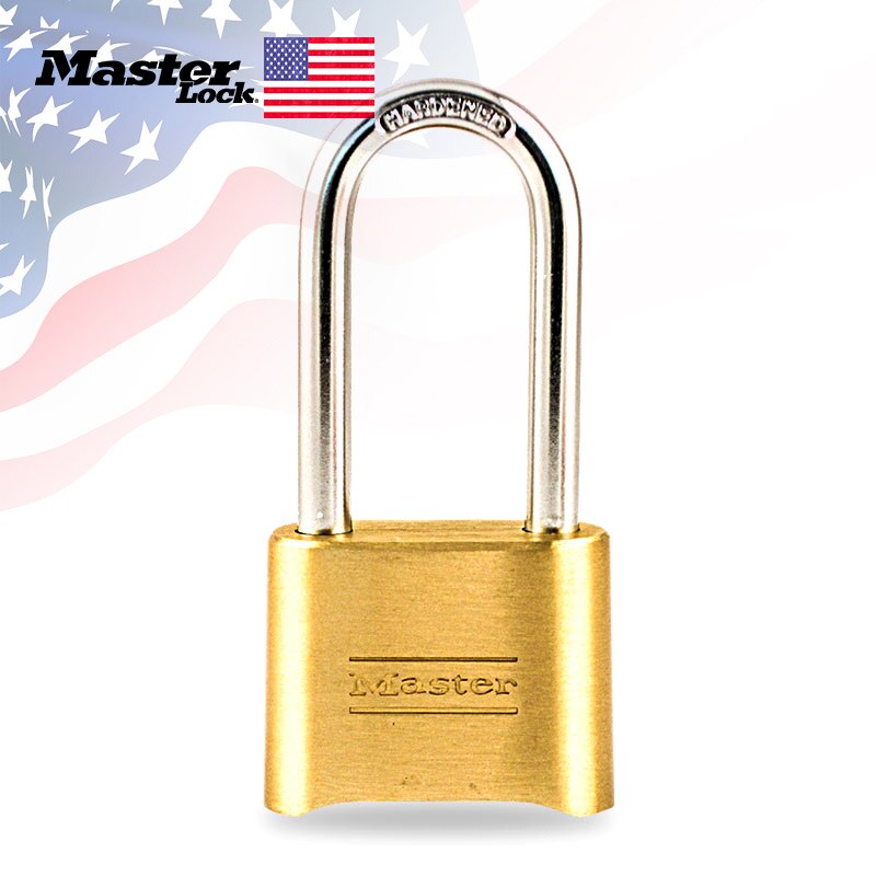 Master Lock Password Padlock Brass Solid Body Anti-rusting Combination Code Lock Door Locker Anti-theft Padlocks Waterproof
