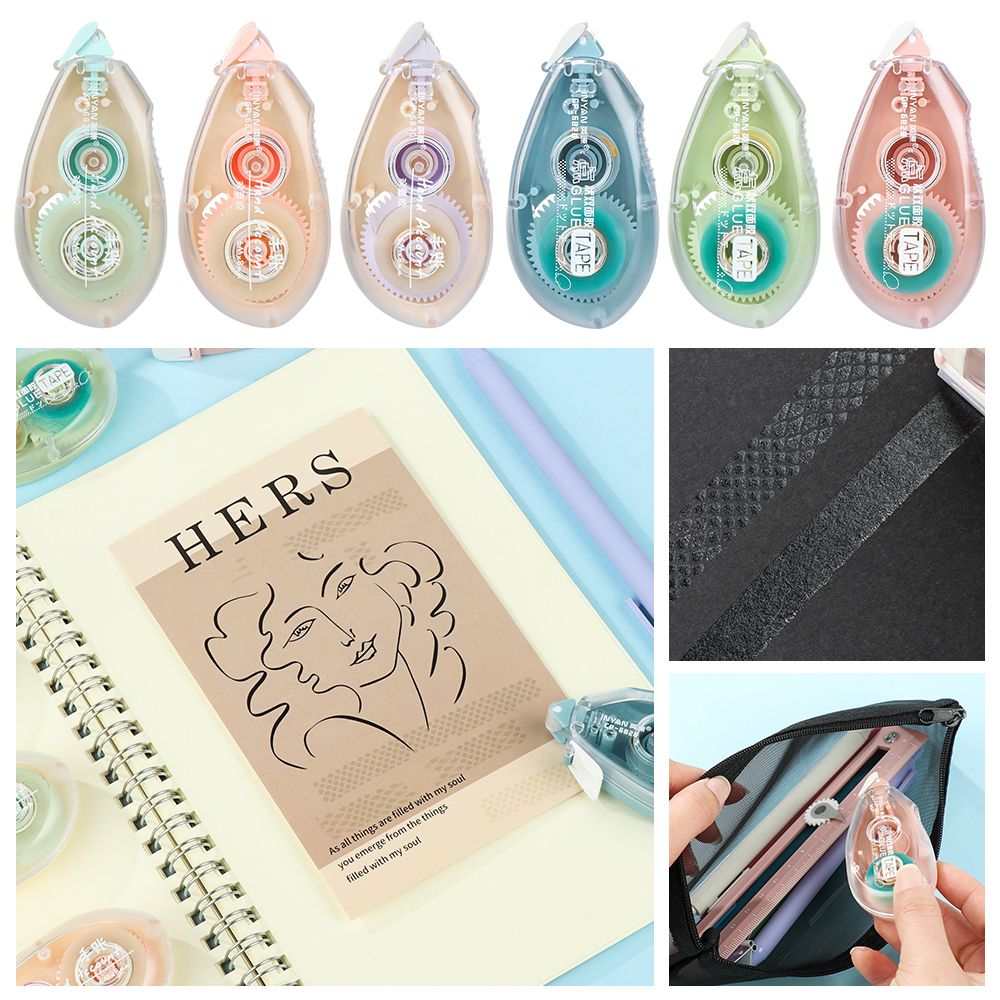 8mmx 6m Double Sided Adhesive Paper Tape Dot Liner Tape Glue Scrapbooking Crafts Adhesive Office School Supplies Stationery