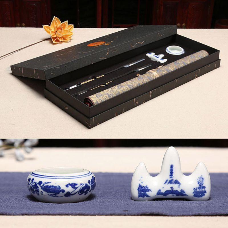 Reusable Chinese Calligraphy Magic Water Writing Cloth Brush Pens Copybook Set Practice