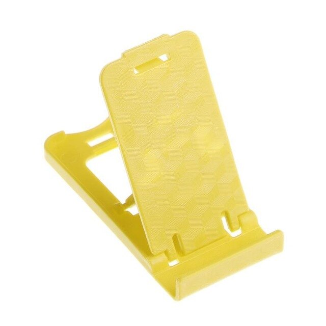 Adjustable Mobile Phone Holders Portable Mount Holder Stand Storage Racks Multifunctional Table Support Bracket For iPhone 7 6 5: Yellow