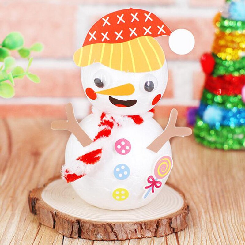 Vilt diy pakket kinderen diy kerst sneeuwpop handgemaakt materiaalpakket kleuterschool vroege leermiddelen