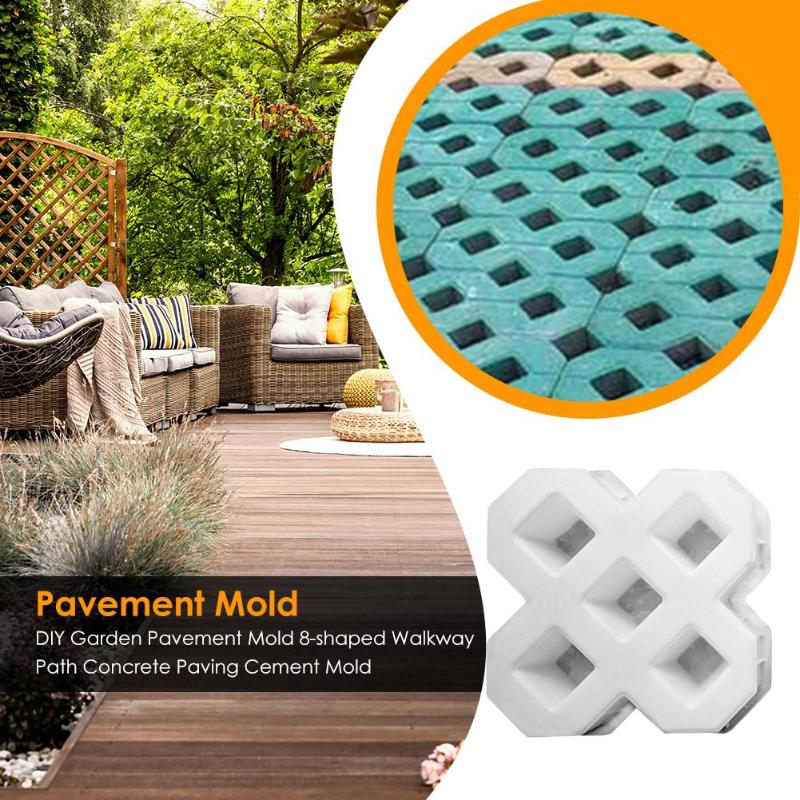 moldes para pavimento delicado sólido DIY jardín patio camino pavimento molde camino pavimentar cemento ladrillo hormigón molde