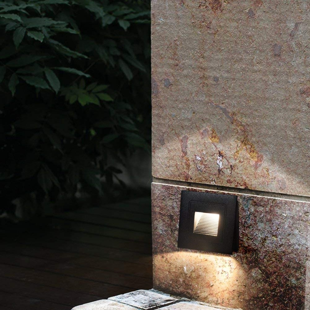 Led wall lamp 3W IP65 LED Stair Light Step Light Recessed buried lamp indoor/ outdoor Waterproof Staircase Step lights AC85-265