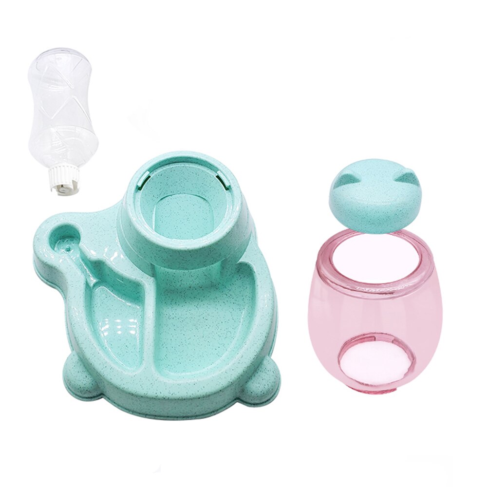 2.2l automatische voerbakken voor honden en katten, voerbak voor katten met drinkfontein, voerbak voor kittens, voerbak voor langzaam eten, huisdierbenodigdheden