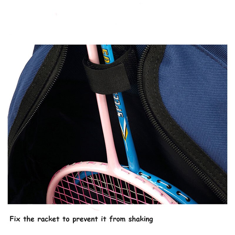 Nylon Badminton Bag Large Capacity Hold 2 Rackets Children&#39;s Tennis Racket Bag Portable Ball Sports Backpack Clothing Handbag