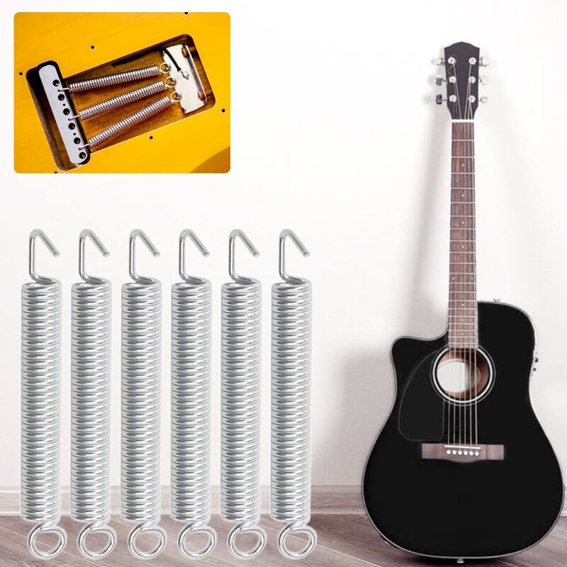 6 Stuks Guitar Tremolo Springs Elektrische Gitaar Tremolo Spanning Brug Springs 87HF