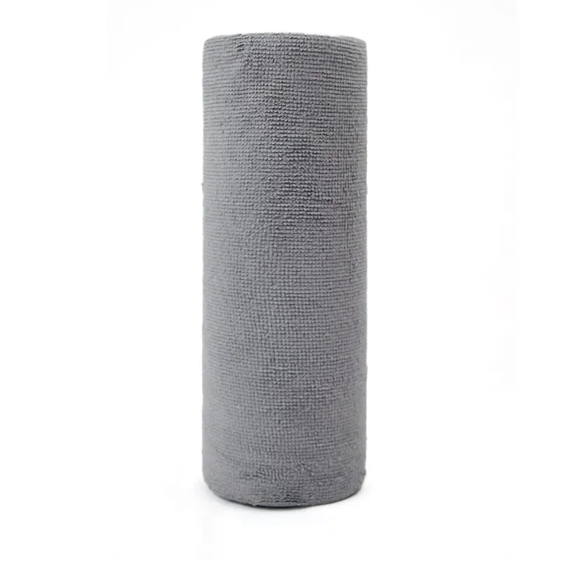 20PCS/Roll Microfiber Towel Absorbent Kitchen Cleaning Dishcloth Non-stick Oil Dish Rags Napkins Tableware Home Cleaning Towels: green