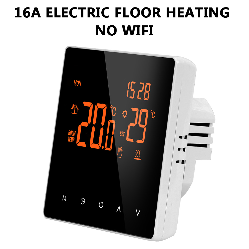 per riscaldamento a pavimento elettrico caldaia acqua/gas Schermo LCD temperatura telecomando tocco schermo termostato intelligente normale/WiFi: 16A no WIFI