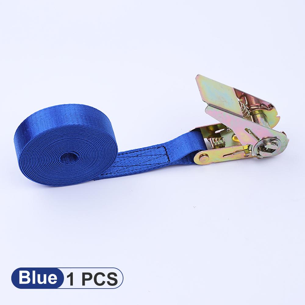 3m lastestropper til motorsykkel til motorsykkel med metallspenne slepebånd spenne båndbelte sterk skrallebelte til bagasjepose: Blå