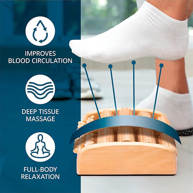EliaValth Set Massaggio Piedi: 2 Rulli E 2 Palline Appuntite Per Fascite Plantare, Neurologia E Riflessologia - 4