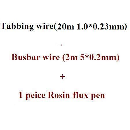 Solar cell tabbing wire Bus bar copper wire rosin flux pen soldering electrical wires diy solar panel kits: 1.0x0.23mm