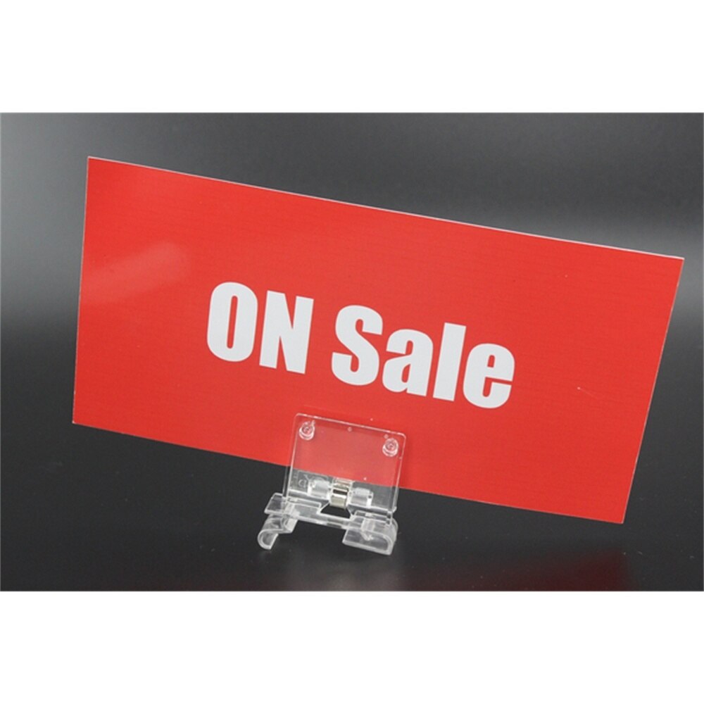 50 Stück Schild-Clips Drehbar – Displayhalter Für Preisschilder, Regale & Tische