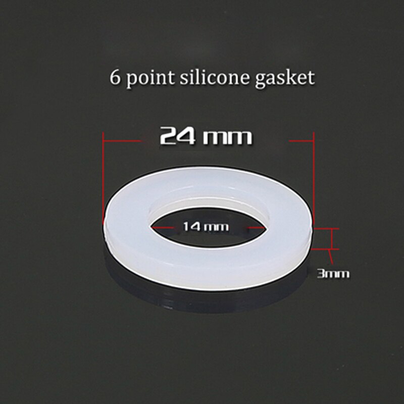 10 stuks  dn8/10/15/20/25/32/40 siliconen pakking vlakke afdichtingsring afstandhouder voor 1/4 " 3/8 " 1/2 " 3/4 " 1 " 1-1/4 " 1-1/2 " bsp npt fitting: Dn20