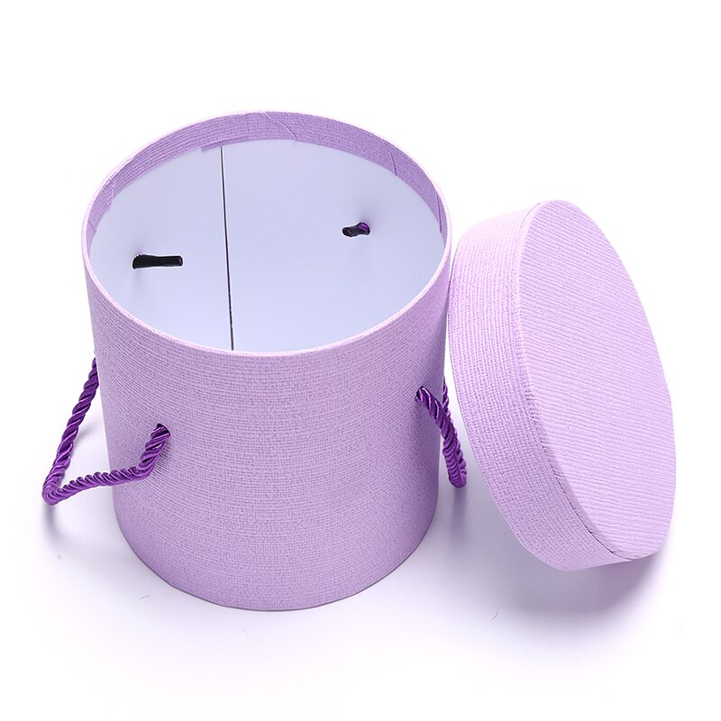 Ronde Bloem Papier Dozen Deksel Knuffel Bloemist Flower Box Candy Bar Houd De Emmer Geschenkverpakkingen Party Huwelijkscadeau opbergdoos