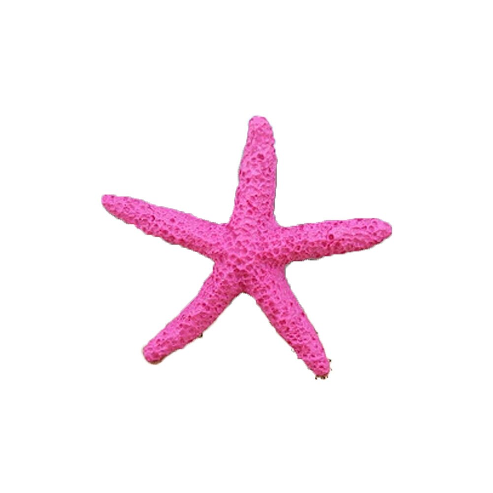 5cm Artificial Starfish Underwater Resin Aquarium Fish Tank Decoration Artificial Fish Pet Ornaments Viewing Decorations: Pink