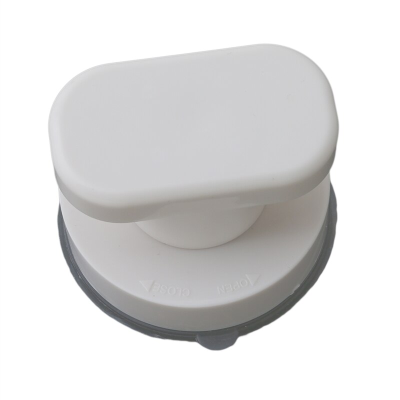 Hvid vakuum sugekop håndtag skydedør skuffe håndtag toilet cover håndtag badeværelse tilbehør