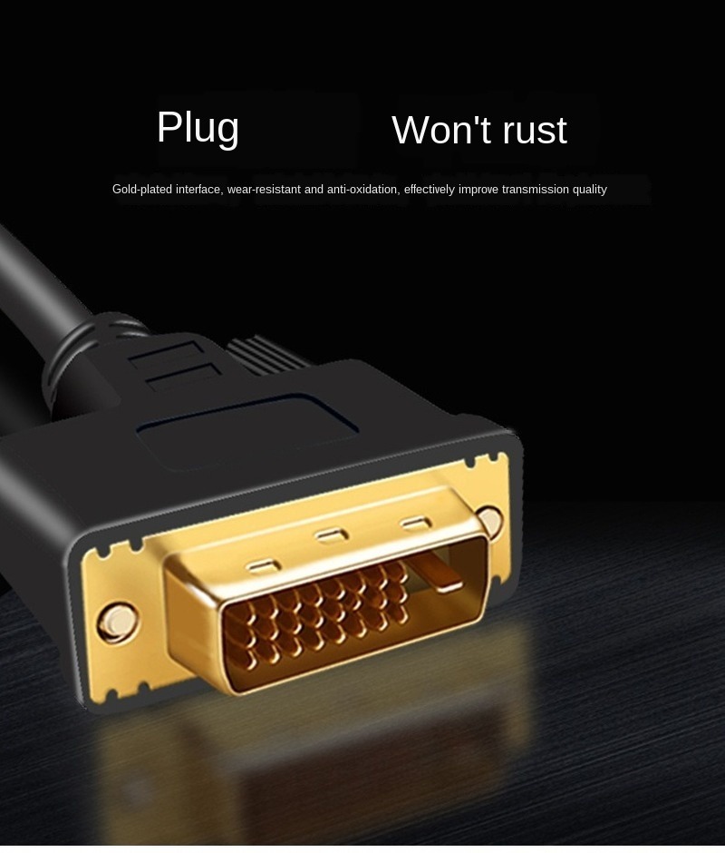 1.5M 3M 5M Dvi 24 + 1-D Volledige Koperen Magnetische Ring Computer Monitor Hd Datakabel