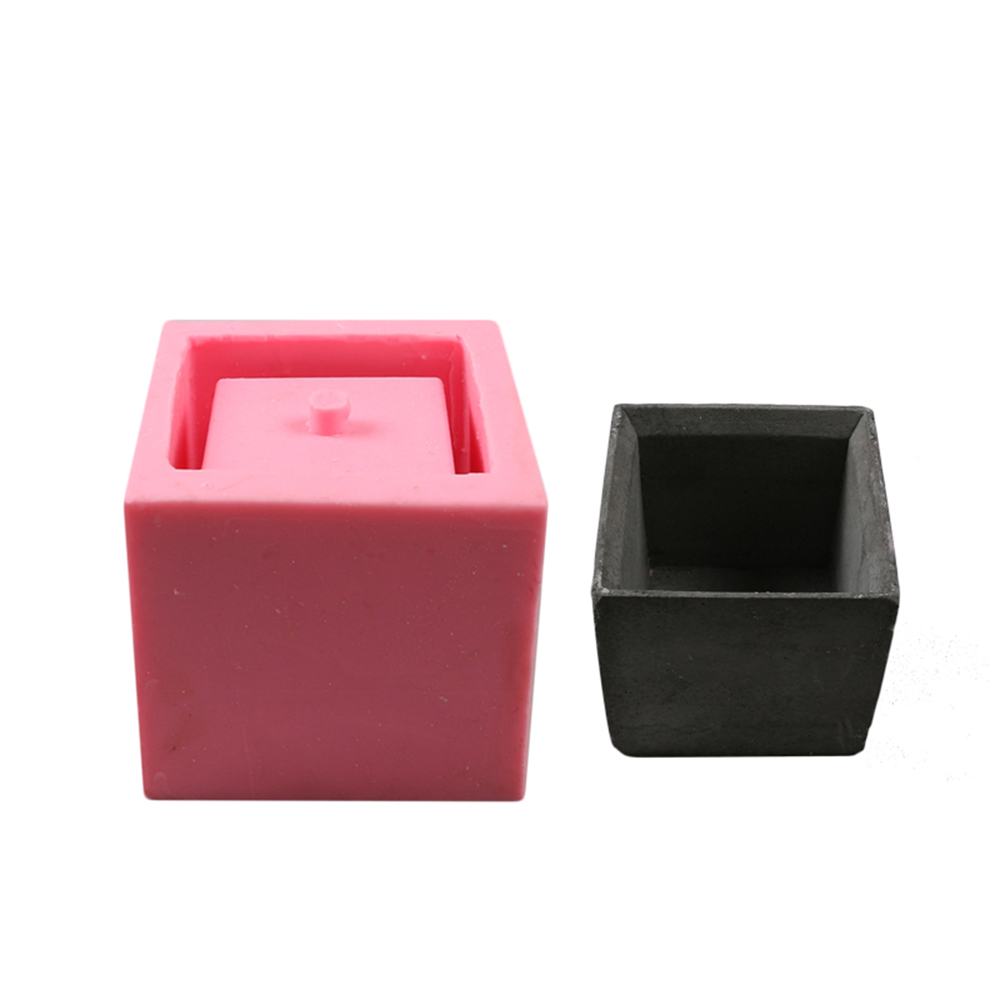 1Pcs 3D DIY Clay Craft Flower Pot Mold Silicone Ceramic Plaster Vase Mould Concrete Planter Cactus Cement Silicone Mold