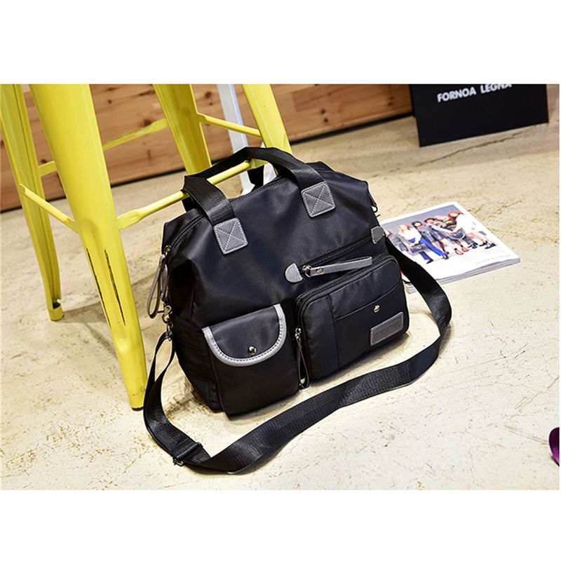 sac fourre-tout imperméable à l'eau Oxford pour femme sac à bandoulière en Nylon décontracté sac momie sac en toile de grande capacité