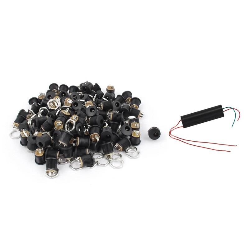Step-up module (: 1 -51 1000kv high voltage pulse inverter arc generator ignition coil module & 50 pcs dc power plugs