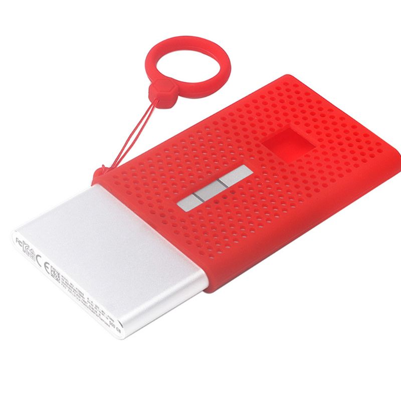 Anti-slip Soft Silicone Protective Cover Case Shell Protector with Lanyard for Sam-sung T7 Solid State Drive Mobile Hard Disk