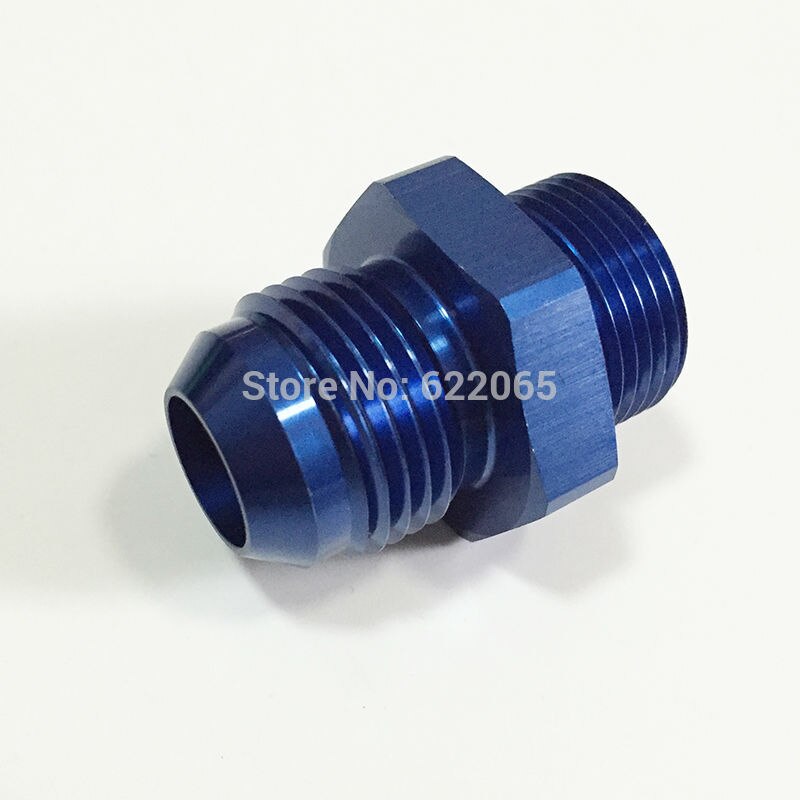 An10 to m22*1.5 metrische naar mannelijke flare-adapter  an10-m22 p1.5 race-auto-onderdelen, aluminium slanguiteinden, blauw en zwart