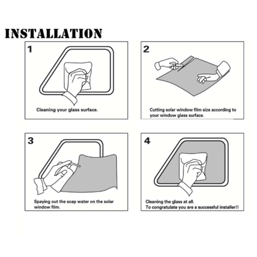 1 rollo de 50cm X 3m 1/5/15/25/35 por ciento VLT película opaca para ventana pegatina de vidrio película parasol para coche Protector UV película adhesiva