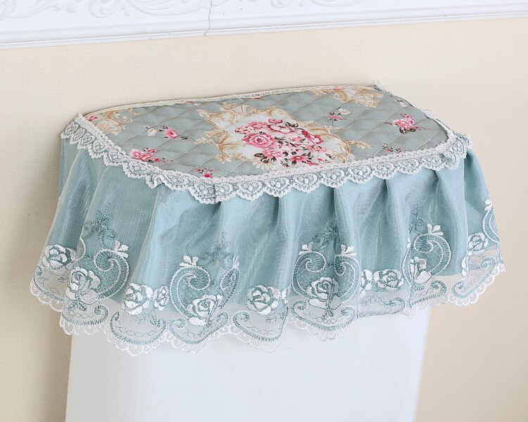 3PCS/SET Lace Fabric Bathroom Toilet Seat Cover With Zipper Thick Seat Cushion Ferrule Washable Comfortable Closes tool Protecto