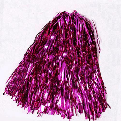 1Pc Metallic Cheerleader Juichen Cheerleading Dance Party Team Wedstrijd Sport Pom Poms Pompom Dans Decorateur Club Sport Supply: Rose