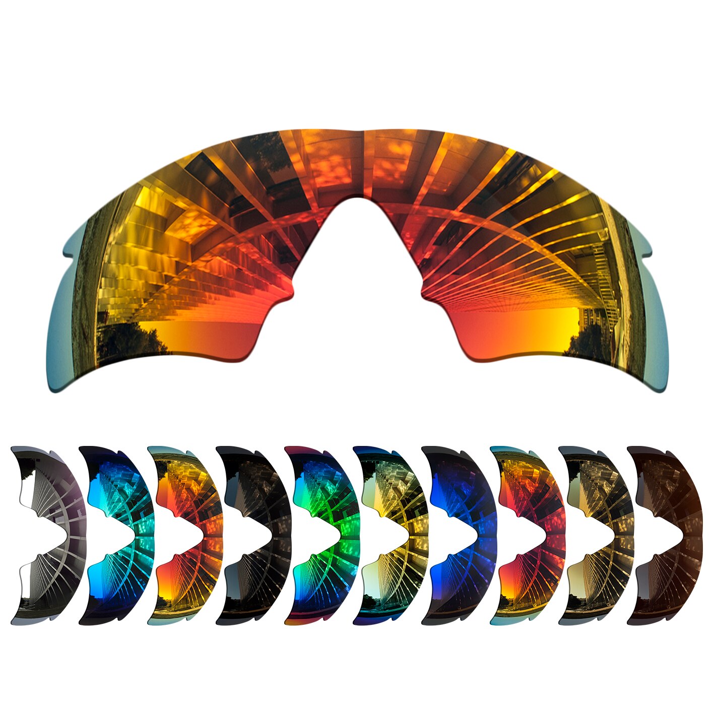 Gepolariseerde Vervanging Lense Voor-Oakley M Frame Hybrid Zonnebril Frame True Kleur Mirrored Coating-Opties