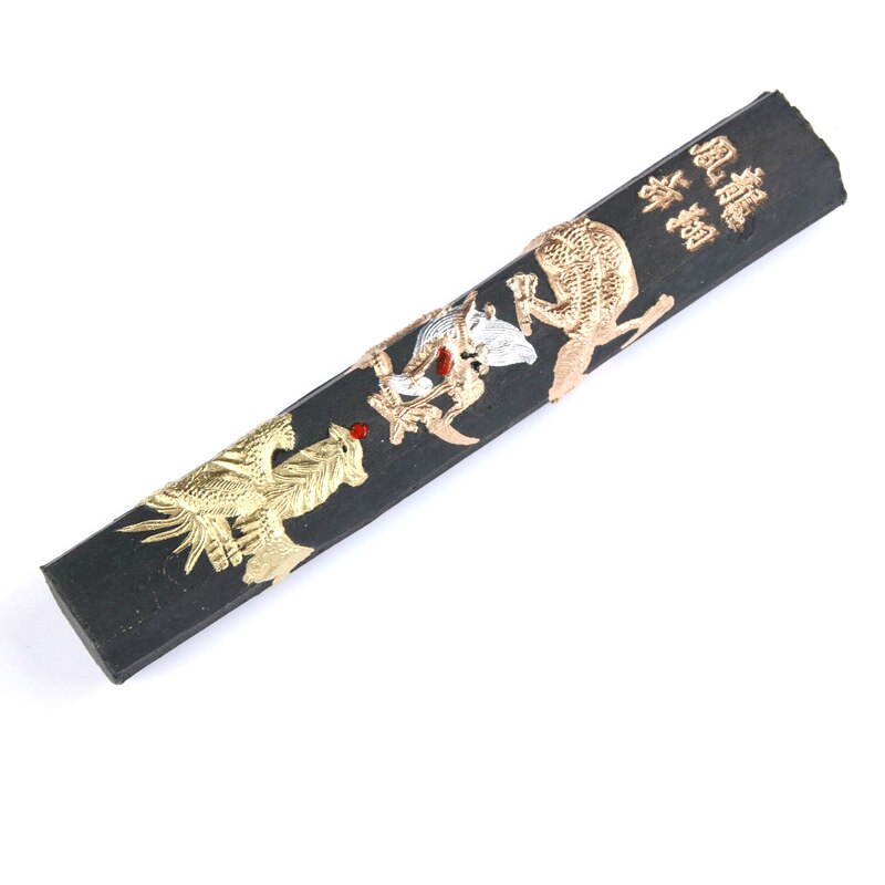 Ink Stick Chinese Painting Calligraphy Ink Block Exquisite Pine Soot Calligraphy Ink Stick Grinding Inker Caligrafia China