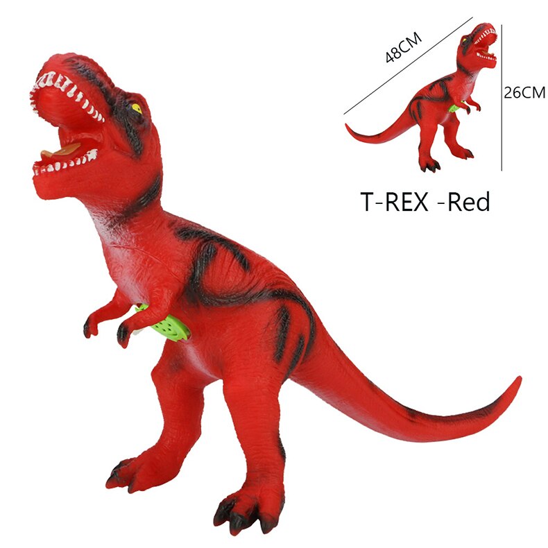 48CM Educational Vocal Dinosaur Toys Kids Realistic Soft PVC Plastic Figures Animal Model Toys for Children Xmas: Tyrannosaurus Rex B