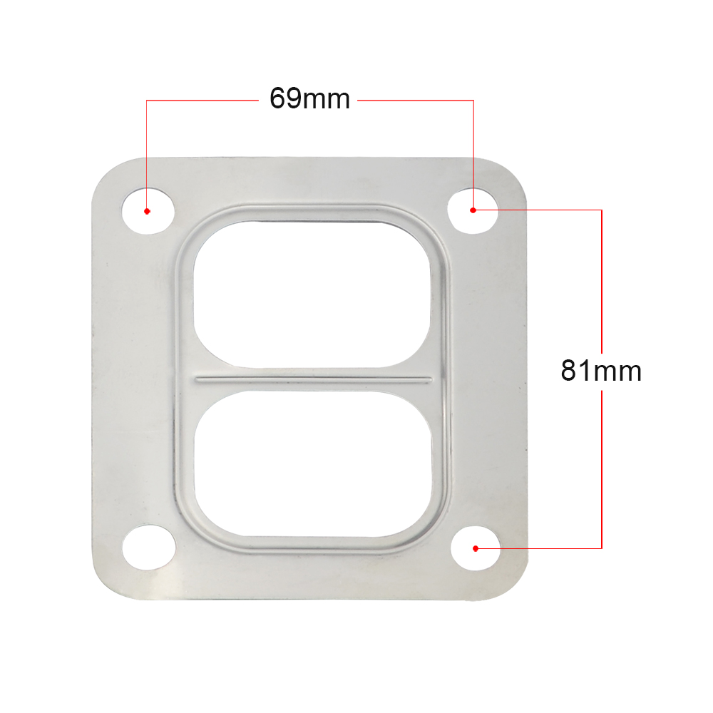 Stainless Steel304 Gasket T4 Turbo Turbine inlet divided gasket For T04 turbo HQ turbo inlet gasket