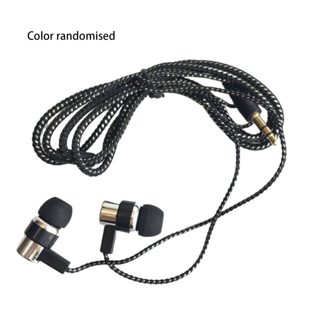 Gevlochten Bedrade Koptelefoon Subwoofer In-Ear Oortelefoon Geluidsisolerende Headset Voor Telefoons MP3 MP4 Pc Game Voor Samsung s6