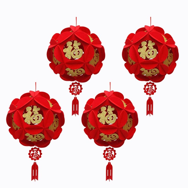 4 Stck rot Chinesische Laternen, Dekor für Chinesische Neue Jahr, Chinesische Frühling Festival, Hochzeit, laterne Festival Feier Dekor: Ursprünglich Titel