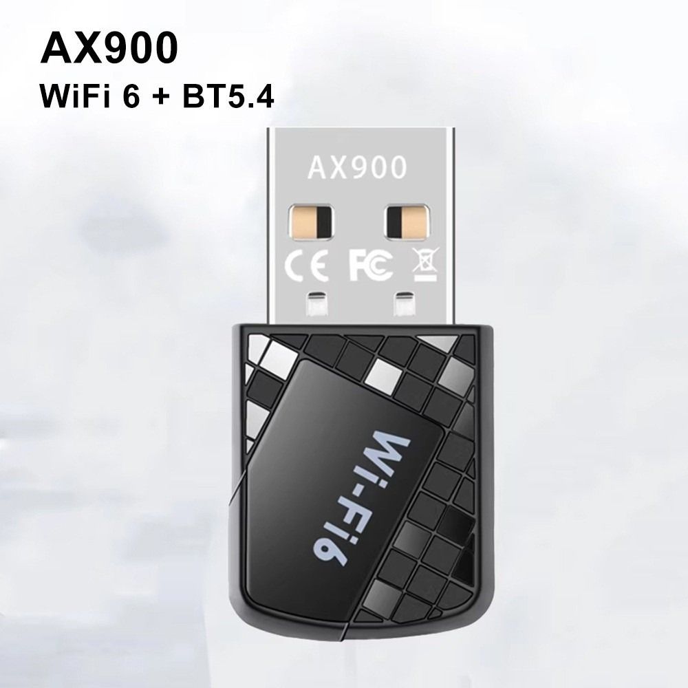 Wifi 6 bluetooth 5.4 adaptador 900mbps mini usb placa de rede 2.4g & 5ghz driver livre sem fio receptor wi-fi rede sem fio