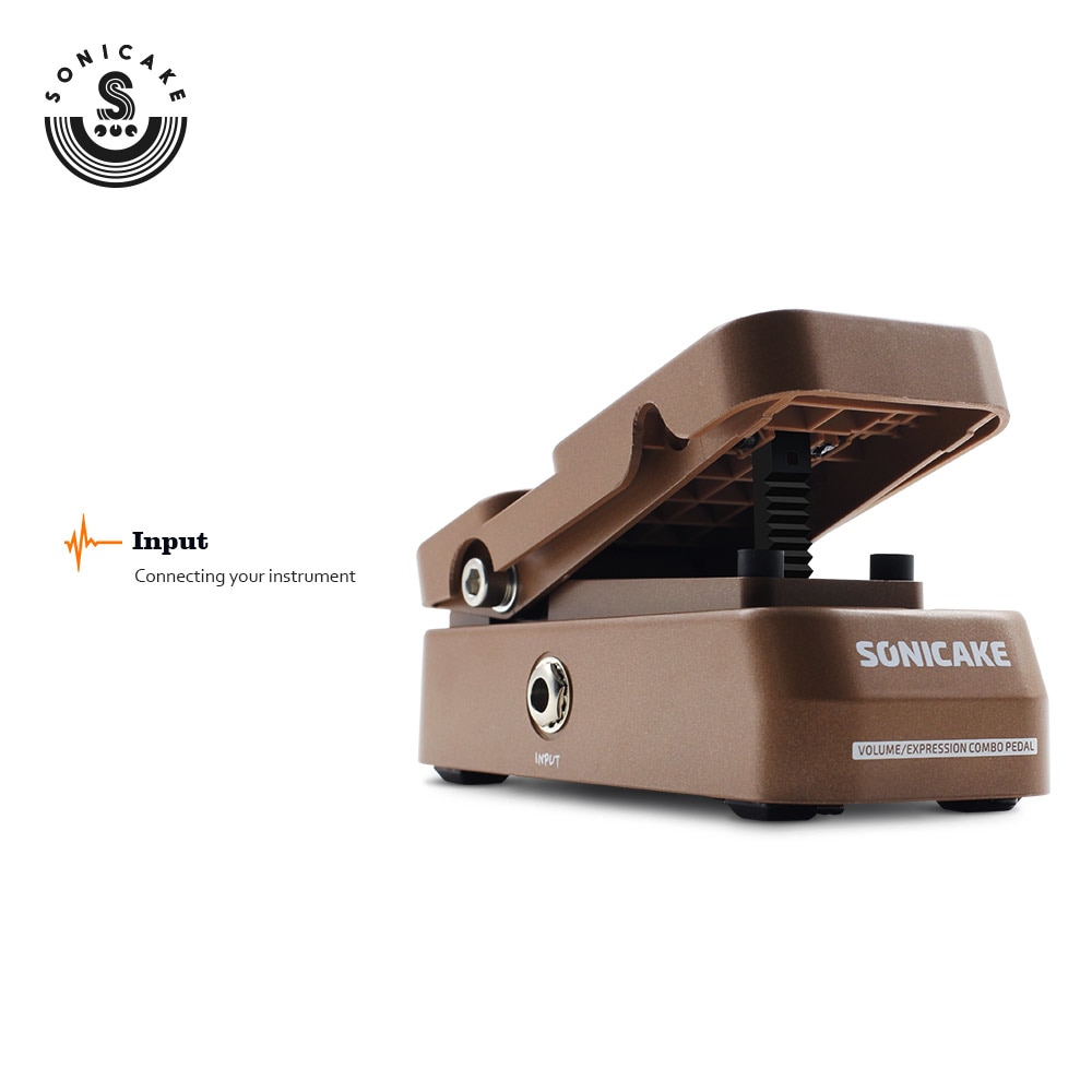 Sonicake 2 in 1 Passive Volume Expression Pedal Mini Guitar Effects Pedal QEP-02
