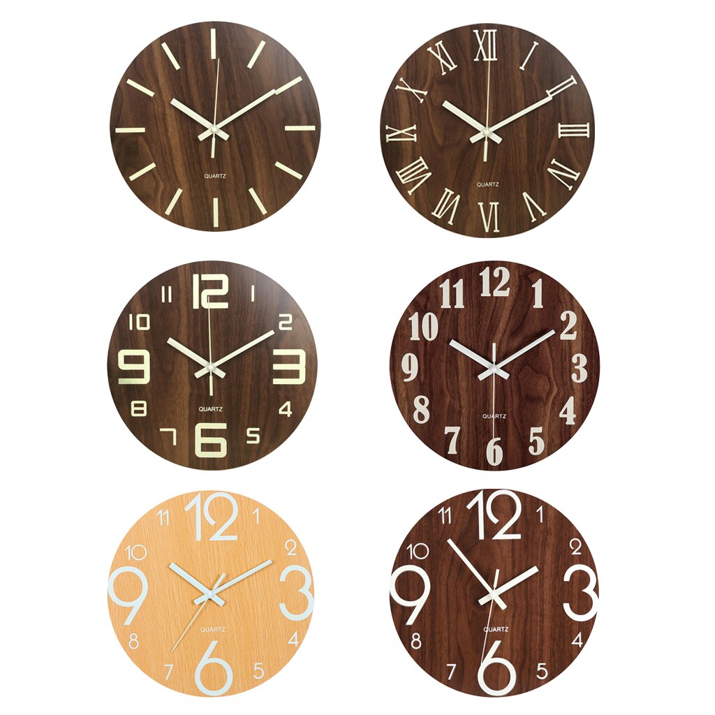 Silent Quartz Decorative Wall Clock Wall Clock - 12 Inch Quartz Battery