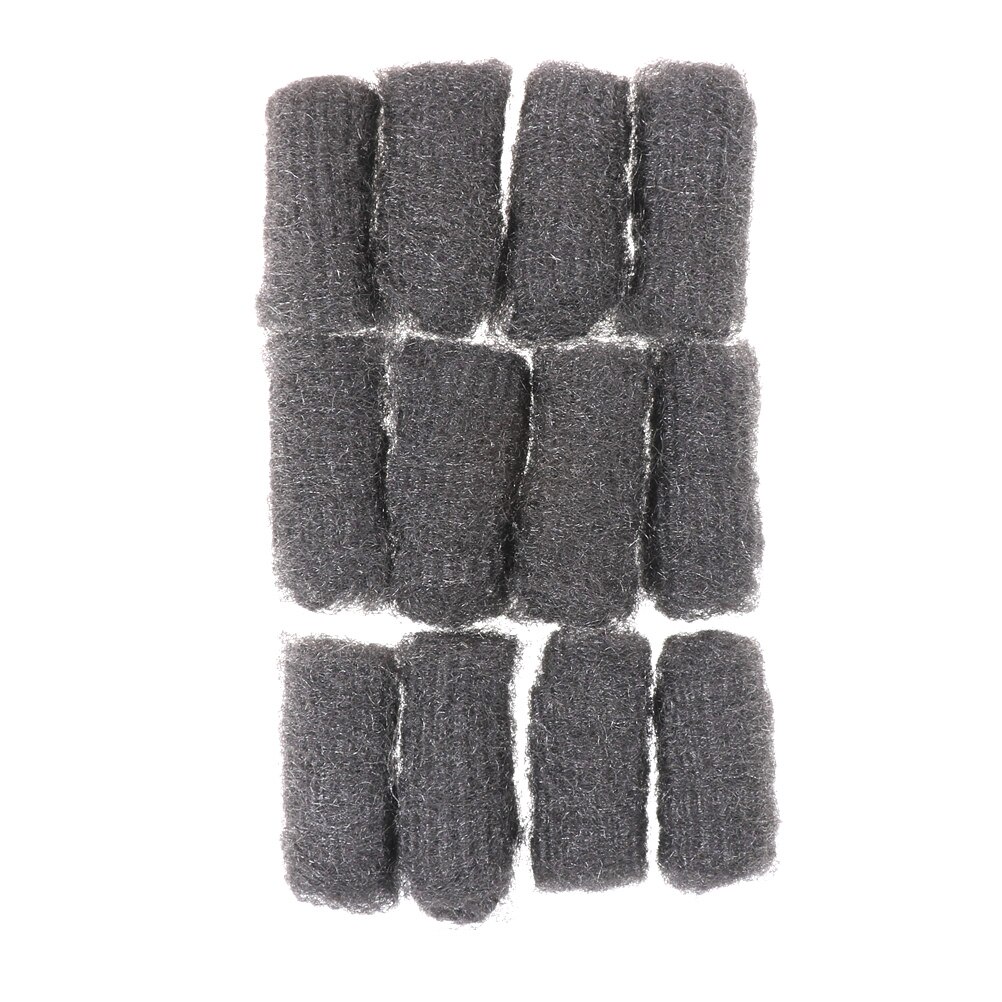 12pcs Stainless Steel Ball Pan Cleaner Cleaning Equipments Steel Wool Pads Kitchen Supplies Wire Cleaning