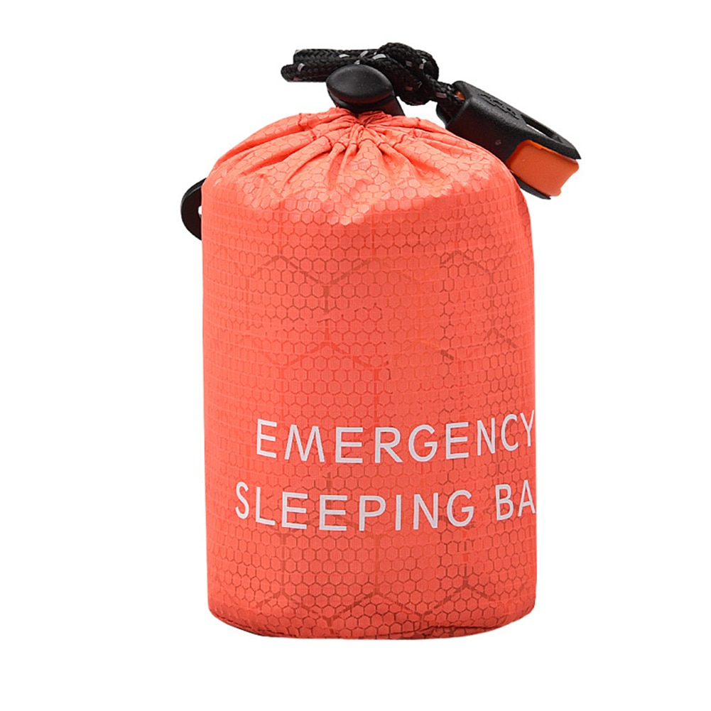 Hiking Reusable Pouch Emergency Small Portable With Whistle Waterproof Storage Sleeping Bag Outdoor Camping Lightweight Travel